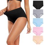Molasus Women's High Waist Cotton Postpartum Underwear