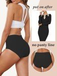 5 Pack Women's High Waist Seamless Hipster Panties