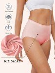 5 Pack Women's High Waist Seamless Hipster Panties