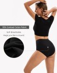 INNERSY Women's Ultra High Waist Cotton Briefs 4-Pack