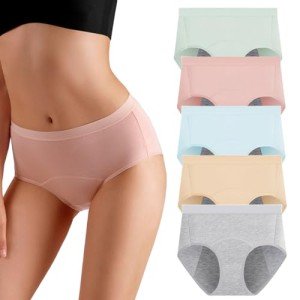 High Waist Leakproof Cotton Period Panties for Women