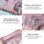 BLKDOTS Women’s High Waist Lace Briefs – 6 Pack