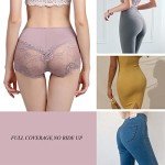 BLKDOTS Women’s High Waist Lace Briefs – 6 Pack
