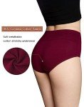 INNERSY Plus Size Cotton High Waisted Panties 5 Pack