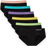 INNERSY Women's Cotton Hipster Panties 6-Pack