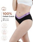 INNERSY Women's Cotton Hipster Panties 6-Pack
