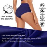 Molasus Women's Soft Cotton High-Waisted Briefs Pack
