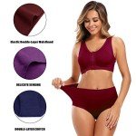 Molasus Women's Soft Cotton High-Waisted Briefs Pack