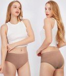 Bamboo Cool Women's Mid Waisted Briefs (5 Pack)