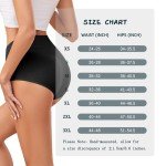 High-Waisted Cotton Underwear for Women - 4 Pack