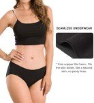 Altheanray Women's Seamless Cotton Hipster Bikini Briefs 6 Pack