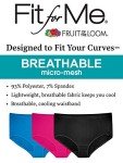 Fruit of the Loom Women's Breathable Panties 6-Pack