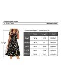 Newshows Sundresses for Women 2024 Summer Spring Beach Vacation Hawaiian Short Sleeve V-Neck Faux Wrap Casual Midi Dress with Pockets(Floral 25,Large)