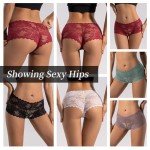 ZOOEASS 5-Pack Women's Lace Hipster Underwear