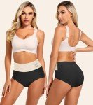 MIOTAN Women's High Waisted Tummy Control Briefs 5 Pack