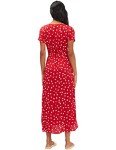 Billabong Women's Wrap Front Midi Length Dress, Havana Red, Medium