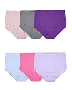 Fruit of the Loom Women's Breathable Cotton Briefs 6-Pack