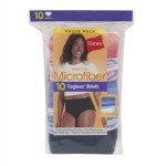 Hanes Women's 10-Pack Moisture-Wicking Microfiber Panties