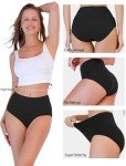 High Waisted Cotton Full Coverage Panties - 5 Pack