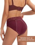 Lace Leak-Proof Cotton Period Underwear for Women 3 Pack