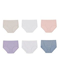 Hanes Women's Organic Cotton Briefs, 6-Pack