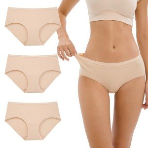 Cotton Stretch Breathable Briefs for Women - 3 Pack