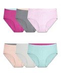Fruit of the Loom Women's Breathable Low Rise Panties - 6 Pack