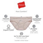 Hanes Women's Cotton Hipster Panties 6-Pack
