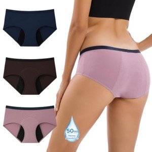 INNERSY Women's Bamboo Period Underwear 3-Pack