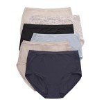 Hanes Women's Microfiber Stretch Underwear 6-Pack