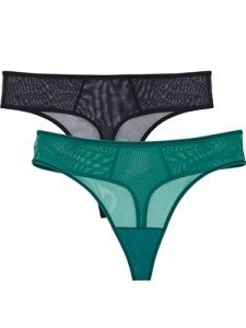 Lace & Mesh Thong Panties - Multi Pack Options