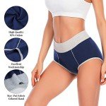 High Waist Cotton Briefs for Women - 5 Pack