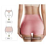 High Waisted Cotton Boy Shorts - 4 Pack