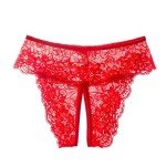 Lyeacs Women's Red Lace Thong Panties - 4 Pack