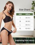 OEIOEI Women's Bamboo Rayon High Cut Bikini 3 Pack