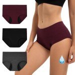 INNERSY Women's Heavy Flow Leakproof Period Underwear 3-Pack
