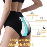 High Waisted Cotton Period Underwear for Women