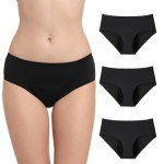 OEIOEI Women's Breathable Heavy Flow Period Underwear 3 Pack
