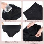 High Waisted Leakproof Period Swimwear Bottoms, Black