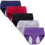 Breathable Leak-Proof Cotton Period Panties for Teens