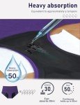 Molasus Leakproof Heavy Flow Period Underwear, Multi-Color
