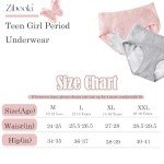 Girls' Cotton Leak-Proof Period Underwear 4-Pack