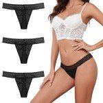 Leak-Proof Lace Period Thongs - 3 Pack