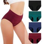 Leakproof Cotton Period Underwear for Women – 4 Pack