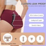 Leakproof Cotton Period Underwear for Women – 4 Pack