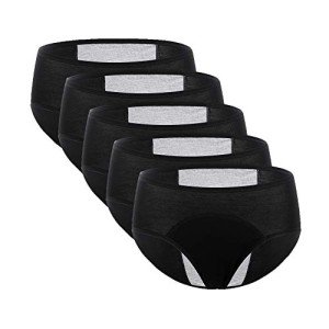 Leakproof Period Panties for Women (Pack of 3-5)