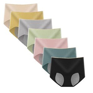 7 Pack Leakproof Cotton Briefs for Women