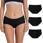 INNERSY Women's Breathable Period Underwear 3-Pack