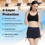 Period Swimwear Bikini Bottoms with Built-in Panty