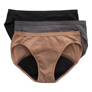 Hanes Women's Comfort Period Bikini Panties 3-Pack